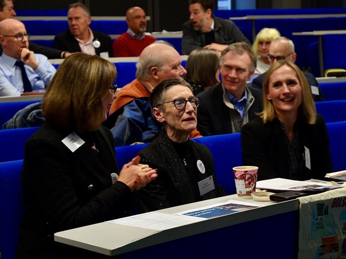 Jean Ball (centre) pictures at a recent IPM event