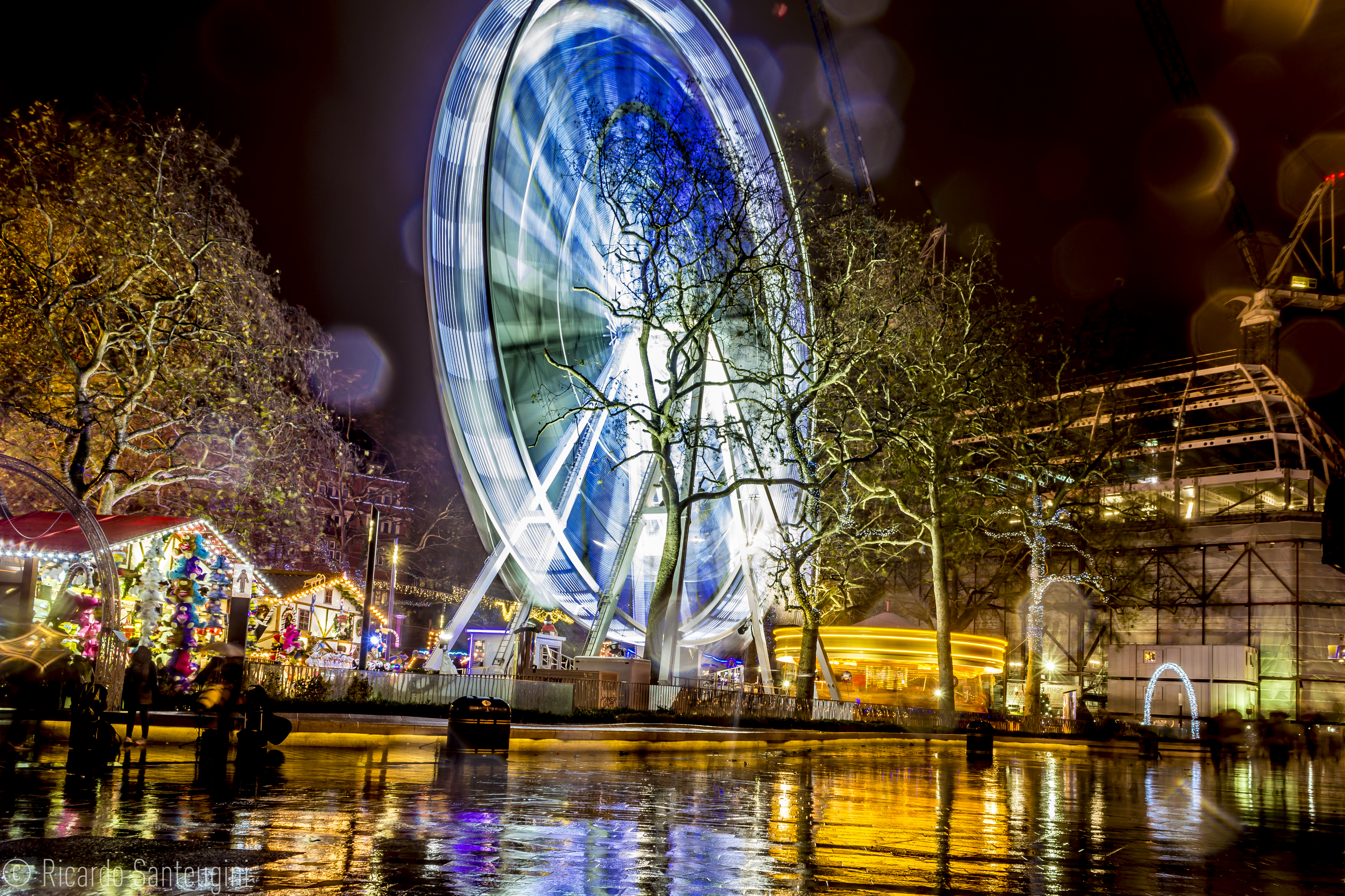 Christmas lights in Leicester