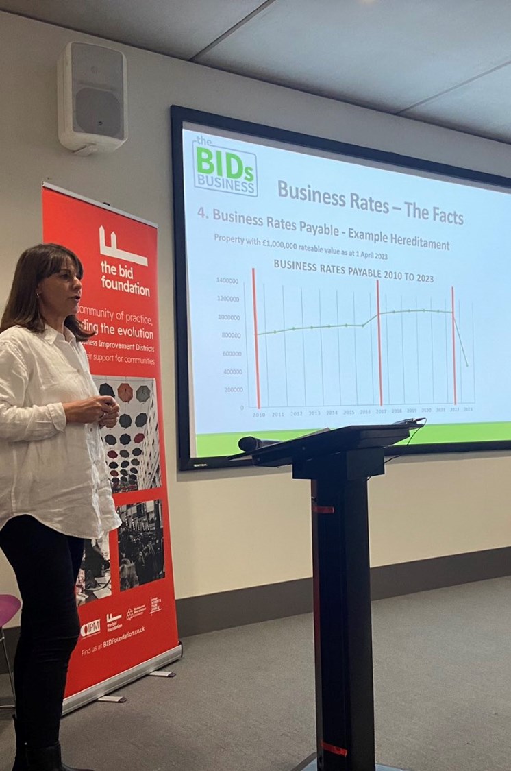 Julie Grail presents at BID Summit 2023