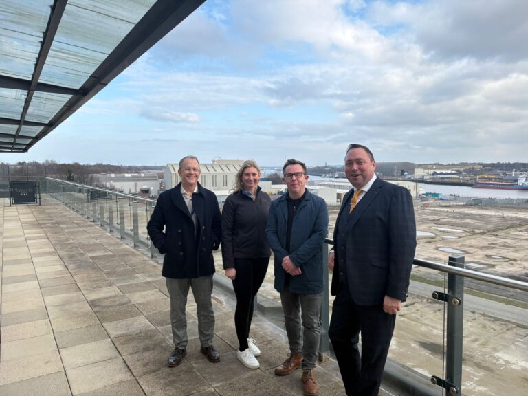 Ian and Rach in Wallsend with Paul and Wayne
