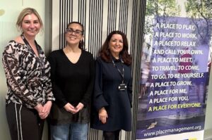 Kirsty, Rachel and Jenny - Initial meeting, IPM Office - Music and Place